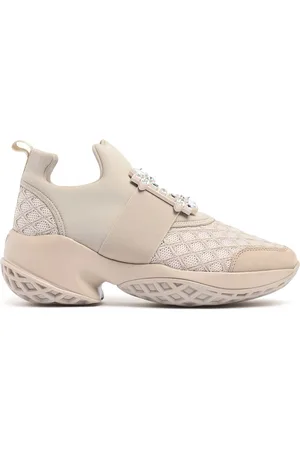 Roger Vivier Sneakers Viv Run De Malla Y Neopreno 75mm