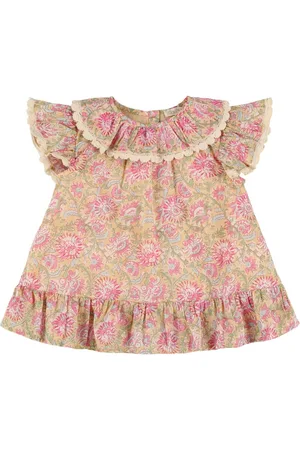 Louise Misha Vestido De Gasa De Algodón Estampado