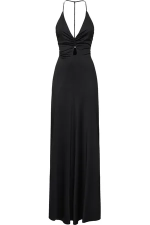 Victoria Beckham Vestido Lencero Largo Con Cuello En V