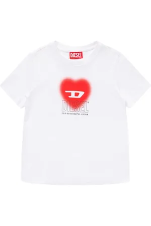 Diesel Camiseta De Jersey De Algodón Estampada