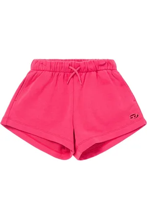 Diesel Shorts De Jersey De Algodón Con Logo