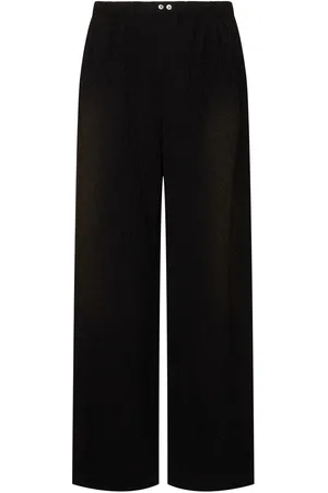 Acne Studios Pantalones De Viscosa Monograma