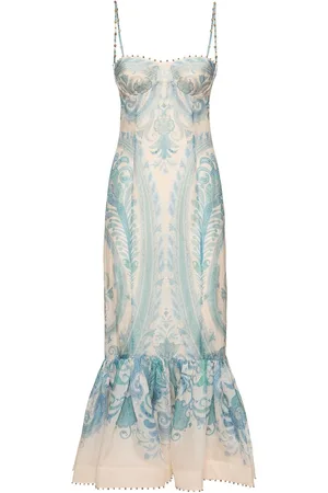 ZIMMERMANN Vestido De Seda Y Lino