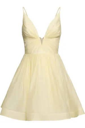 ZIMMERMANN Vestido Corto De Seda Y Lino