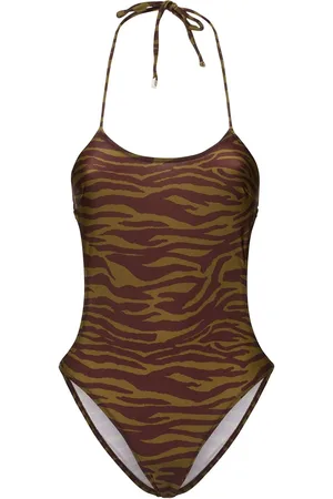 The Attico Bañador Entero De Lycra Estampado