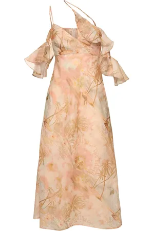 ZIMMERMANN Vestido Lencero De Seda Y Lino