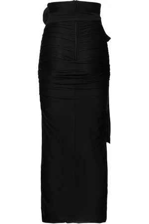 Dolce & Gabbana Falda Larga Drapeado De Jersey De Tul
