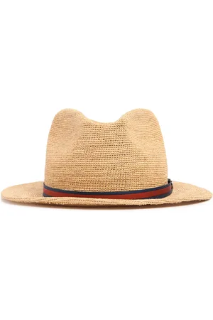 Borsalino Sombrero Panamá Argentina De Paja De Ala Media