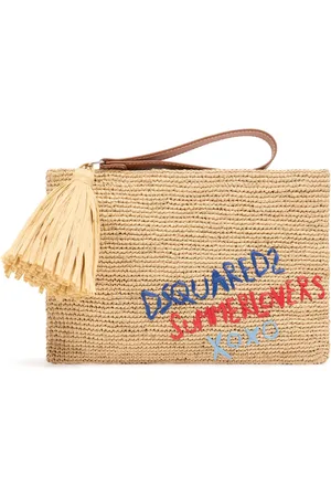 Dsquared2 Bolso Pouch De Rafia