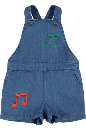 Mini Rodini Peto De Denim De Algodón Bordado
