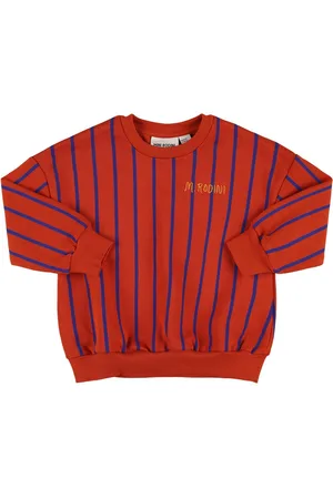 Mini Rodini Sudadera De Felpa De Algodón A Rayas