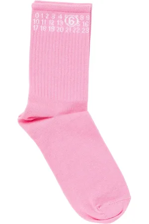 Maison Margiela Calcetines De Algodón Con Logo