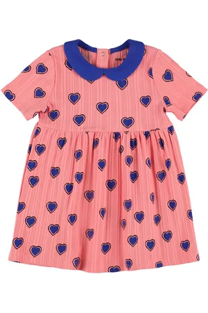 Mini Rodini Vestido De Algodón Con Estampado