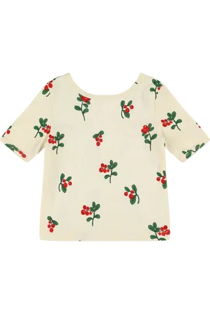 Mini Rodini Top De Jersey De Algodón Estampado