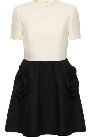 VALENTINO Vestido Corto De Lana Y Seda