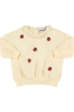 Mini Rodini Sudadera De Felpa De Algodón Bordada