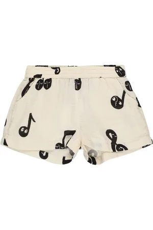 Mini Rodini Shorts De Muselina De Algodón Estampados