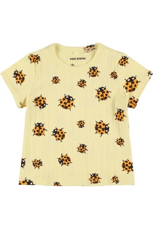 Mini Rodini Camiseta De Jersey De Algodón Estampada