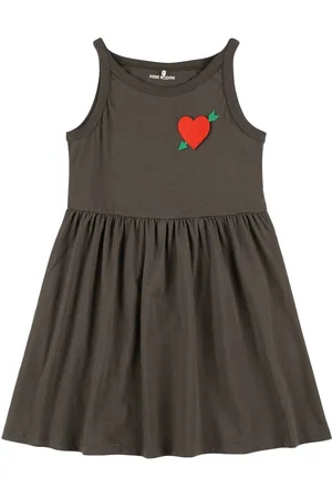 Mini Rodini Vestido De Algodón Jersey Bordado