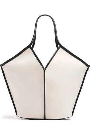 Hereu Bolso Tote Calella De Piel Y Lona