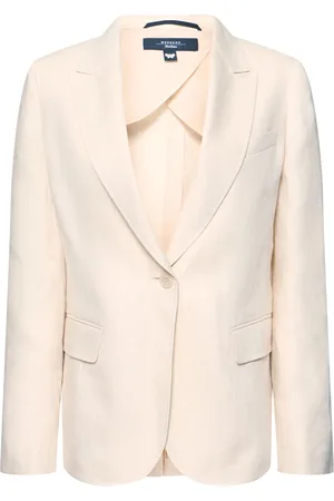 Max Mara Blazer De Lona De Lino