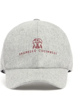 Brunello Cucinelli Gorra De Baseball De Franela De Lana