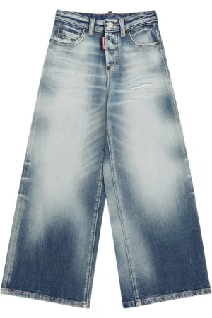 Dsquared2 Jeans Anchos De Algodón