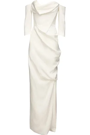 Vivienne Westwood Vestido De Seda Cady Drapeado