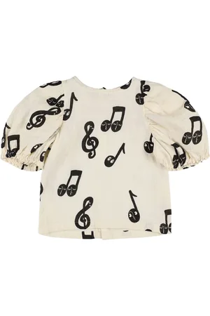 Mini Rodini Top De Muselina De Algodón Estampado