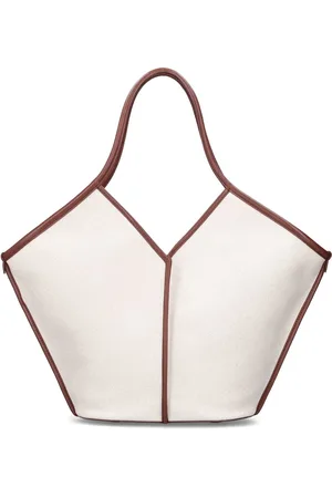 Hereu Bolso Tote Calella De Piel Y Lona