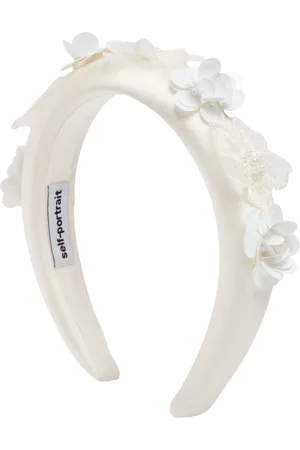 Self-Portrait Diadema De Satén Decorada