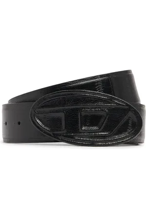 Diesel Cinturón De Piel Estampado De Anguila