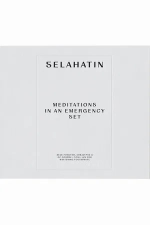 Selahatin Meditations In An Emergency Set