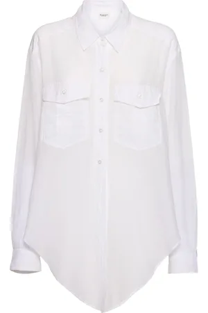 Marant Etoile Camisa De Manga Larga De Voile
