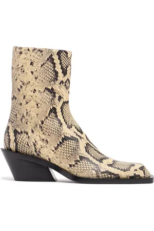 Jil Sander Botines De Piel Con Estampado