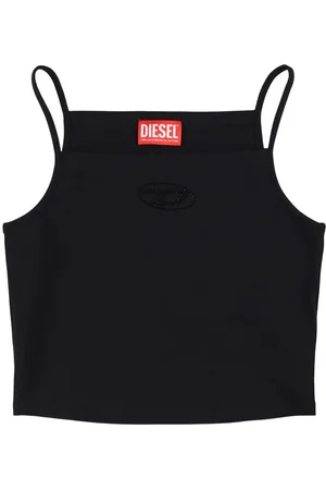 Diesel Tank Top De Jersey De Algodón Con Logo