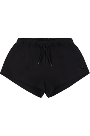Diesel Shorts De Jersey De Algodón Con Logo