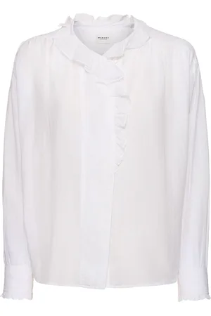 Marant Etoile Camisa De Voile Con Cuello De Volantes