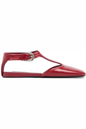 Jil Sander Zapatos Planos Mary Jane De Piel