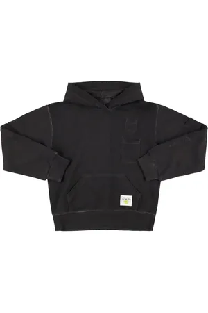 Maison Margiela Sudadera De Algodón Cepillado Con Capucha