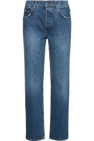 ANINE BING Jeans Rectos Con Cintura Alta
