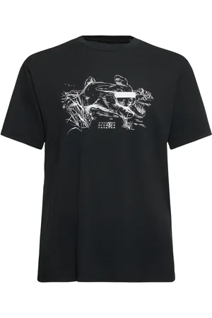 Maison Margiela Camiseta De Algodón Con Estampado