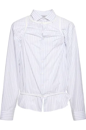 Maison Margiela Camisa De Algodón Con Manga Larga Con Tank Top