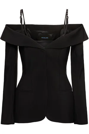 MUGLER Blazer Con Hombros Descubiertos