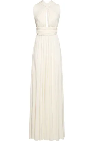 Giambattista Valli Vestido Largo Halter De Algodón Jersey