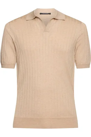 TAGLIATORE Polo De Algodón Y Seda Acanalada