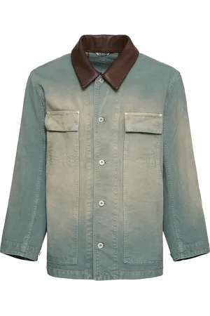 Auralee Sobrecamisa De Algodón Efecto Vintage