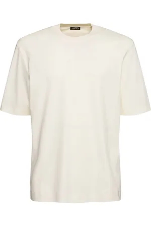 Ermenegildo Zegna Camiseta De Algodón Y Seda