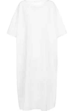 The Row Vestido Midi De Algodón Y Seda