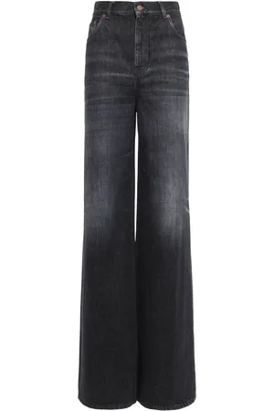 Chloé Jeans Anchos De Denim De Algodón